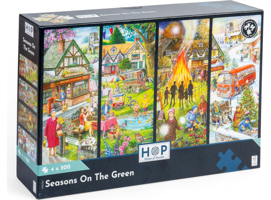 HOP Puzzle Roční období 4x500 dílků
