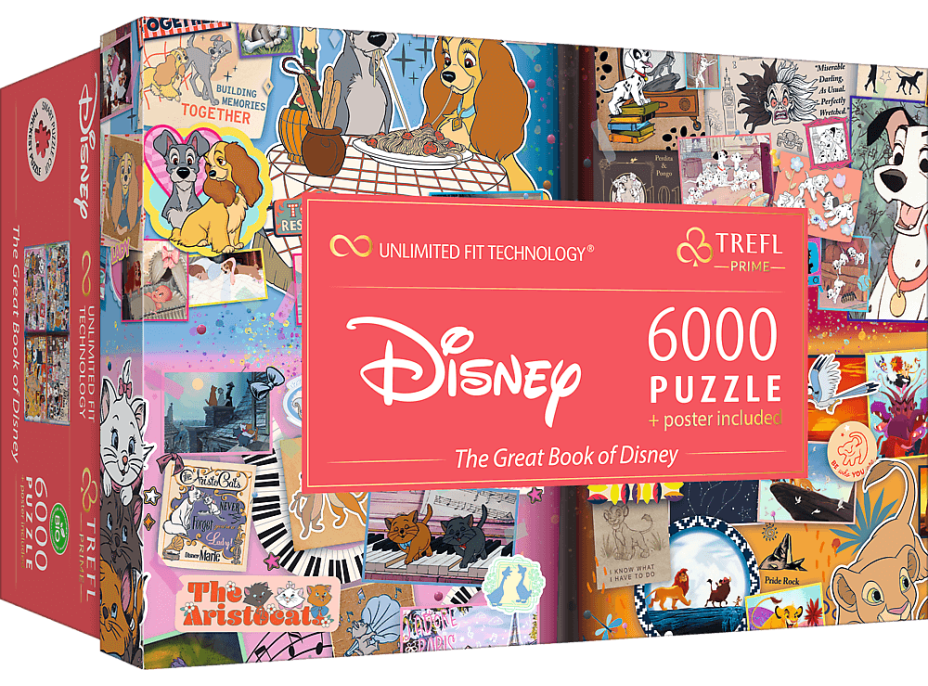 TREFL Puzzle UFT Velká kniha Disney 6000 dílků