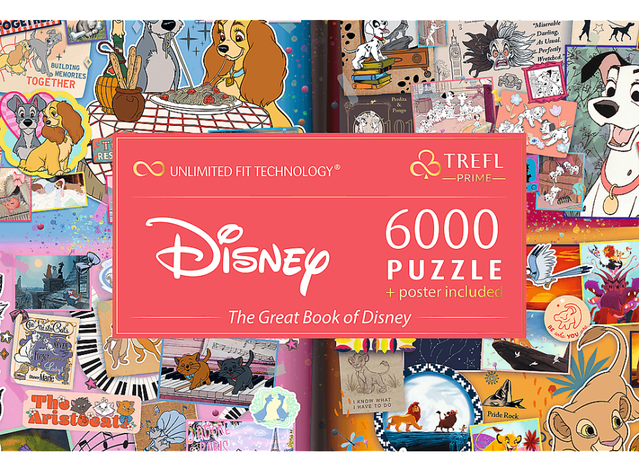 TREFL Puzzle UFT Velká kniha Disney 6000 dílků