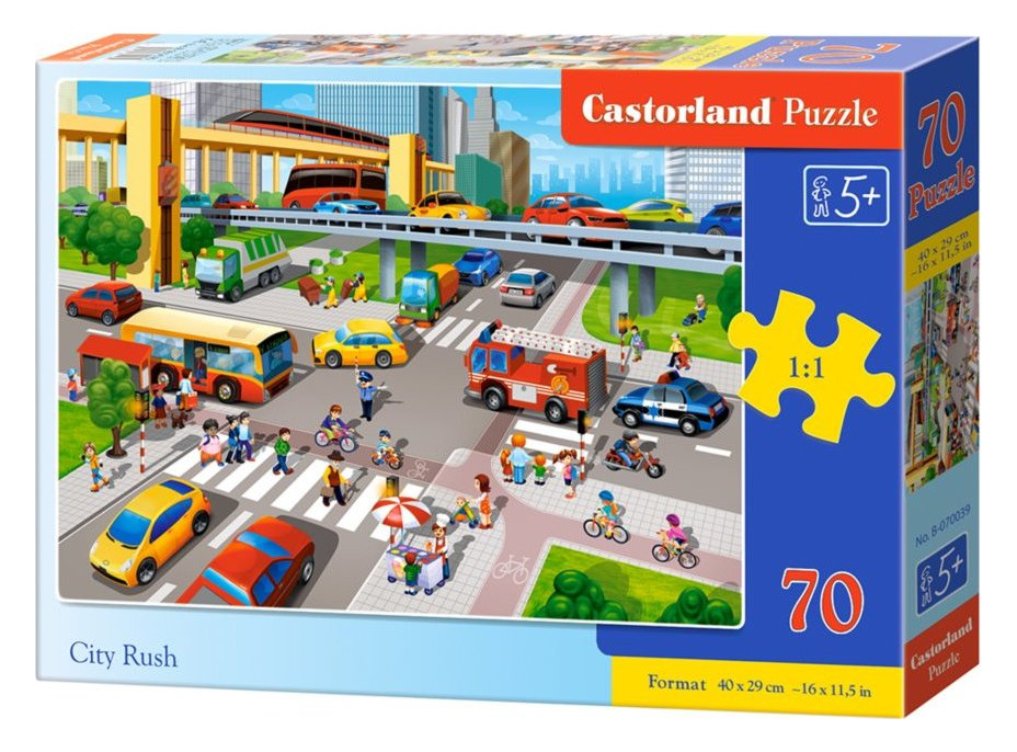 CASTORLAND Puzzle Vytížená křižovatka 70 dílků