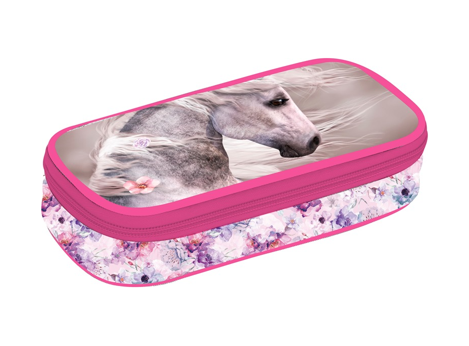 OXYBAG Školní penál etue komfort jednopatrový Kůň romantic