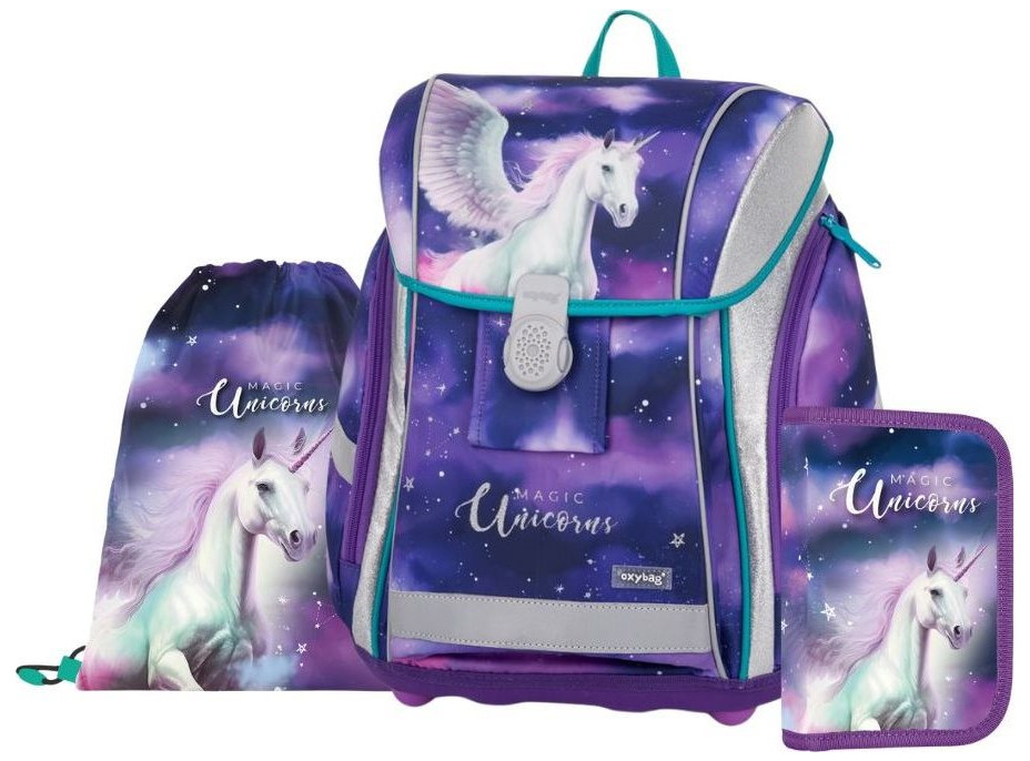OXYBAG Školní set 3ks Premium Light Pegas
