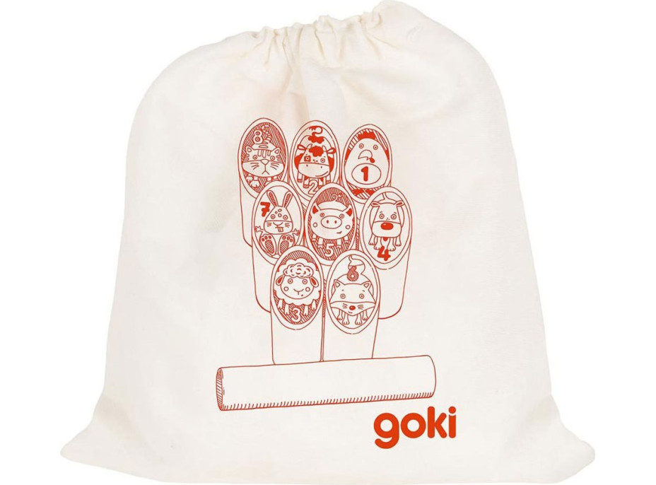 GOKI Vikingská hra Kubb Zvířátka