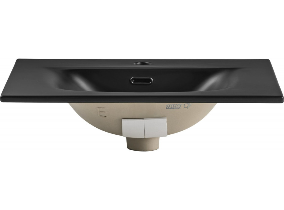 Keramické umyvadlo SKY 61 cm DP - černé matné