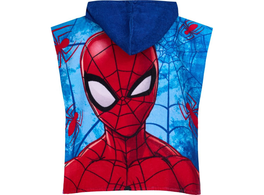 Dětská bavlněná osuška s kapucí SPIDER-MAN 55x110 cm