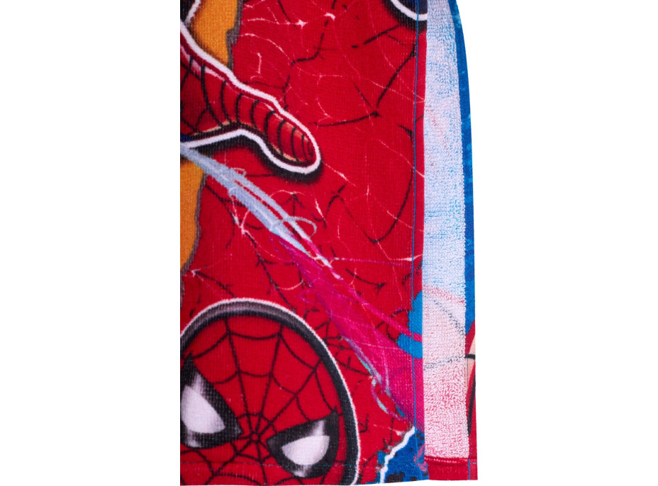 Dětská bavlněná osuška s kapucí SPIDER-MAN 55x110 cm