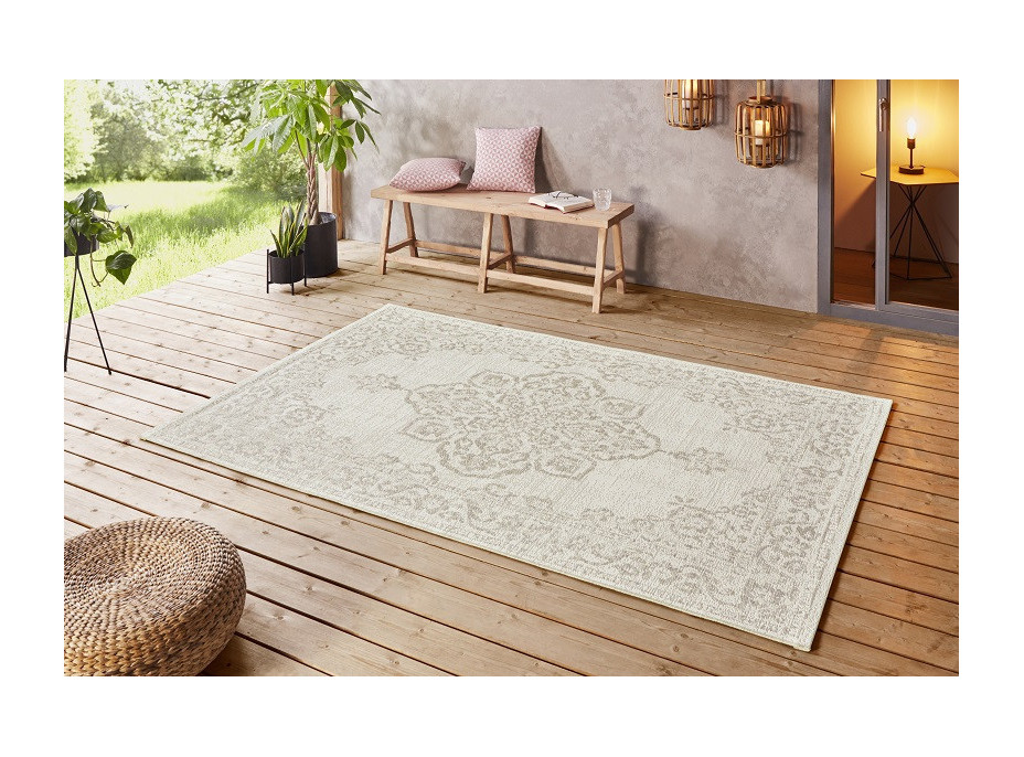 Kusový koberec Beach 103854 Cream/Beige – na ven i na doma
