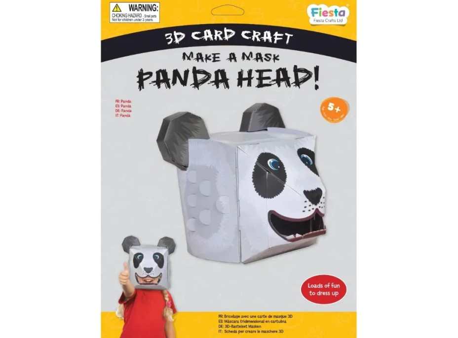 Fiesta Crafts Kreativní sada 3D maska Panda