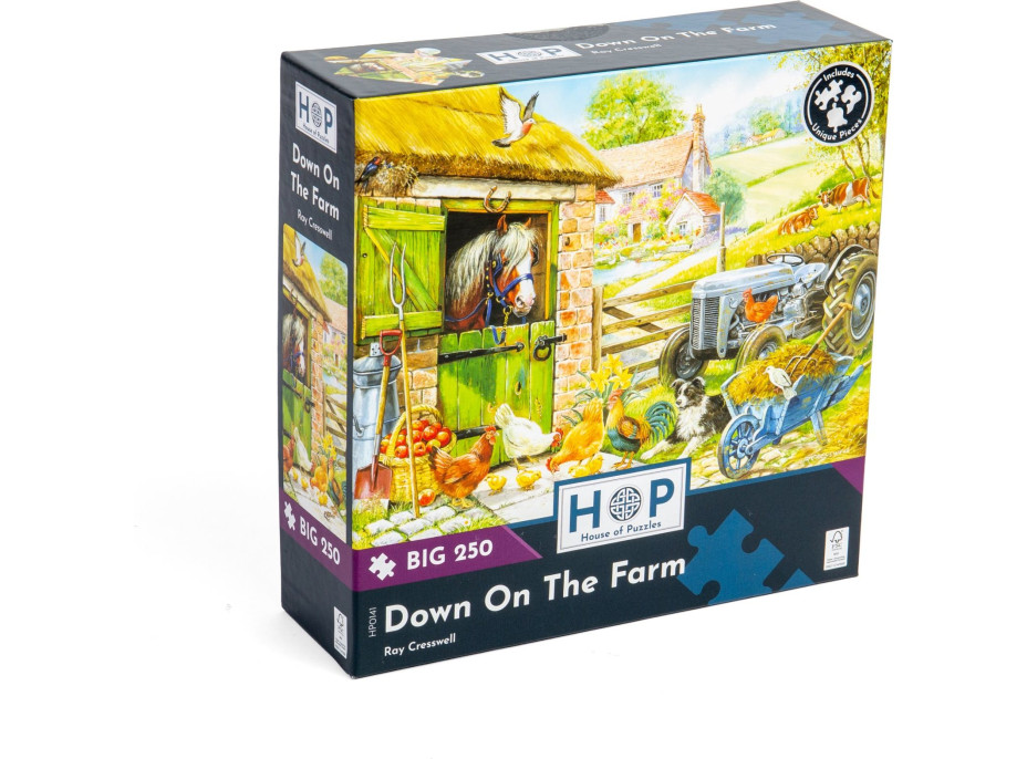 HOP Puzzle Na farmě BIG 250 dílků