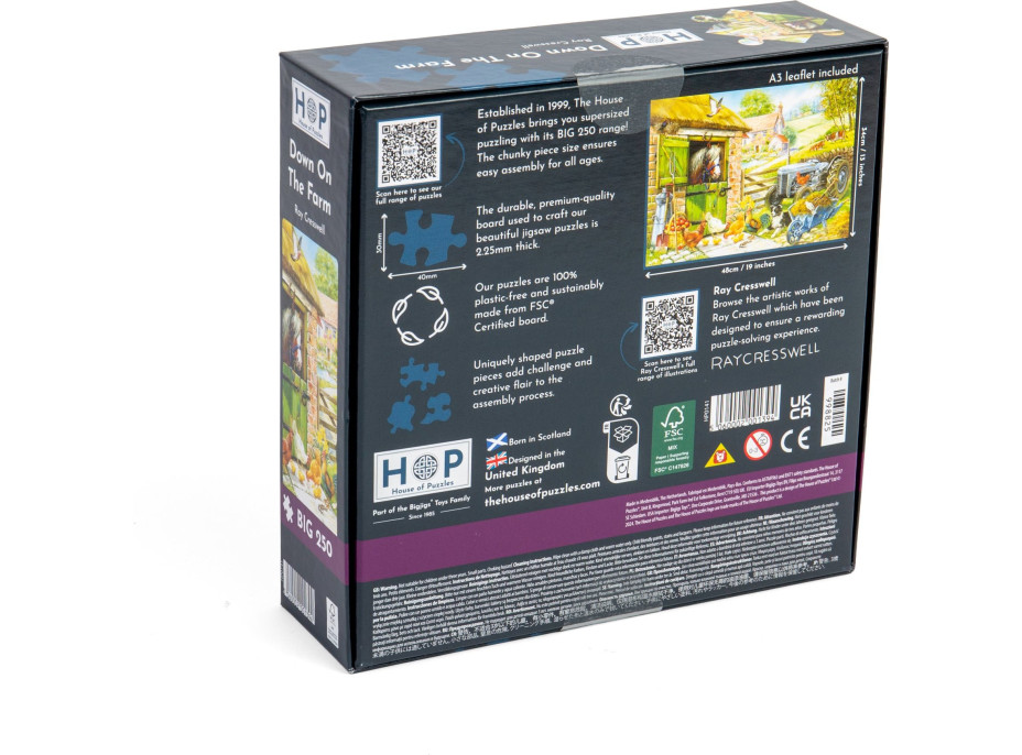 HOP Puzzle Na farmě BIG 250 dílků