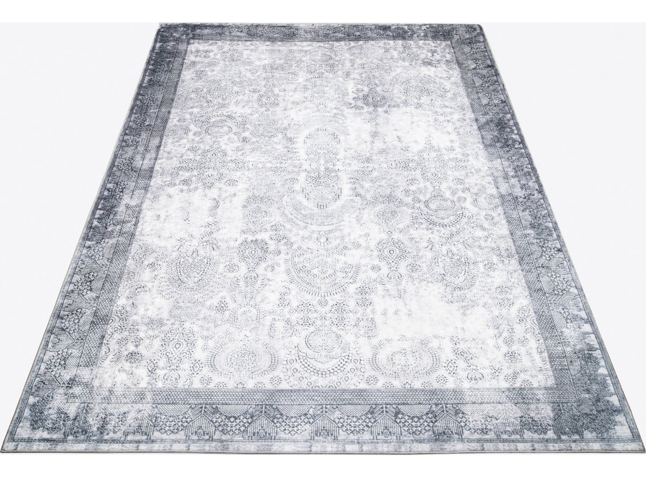 Kusový koberec VICTORIA Mersin - bílý/šedý