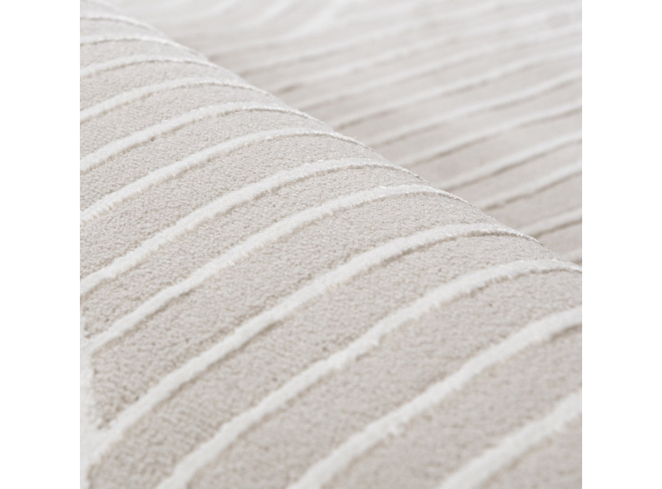 Kusový koberec ELLEN Waves - krémový/bílý