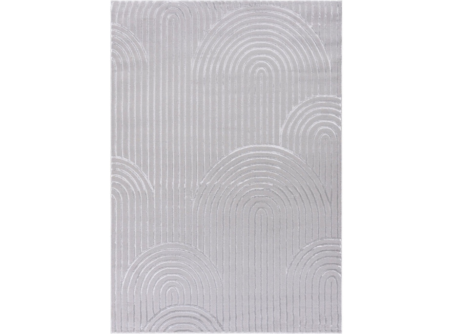 Kusový koberec ELLEN Waves - šedý
