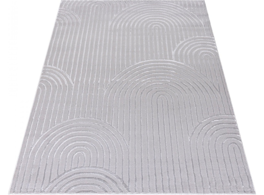 Kusový koberec ELLEN Waves - šedý