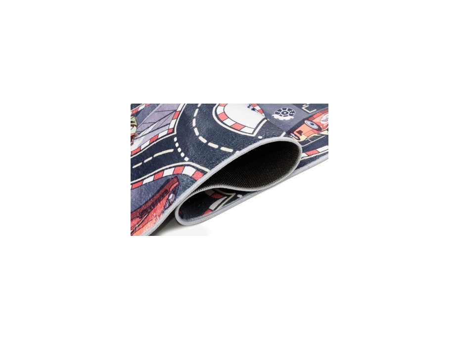Dětský kusový koberec FLANNEL PRINTED - Auta