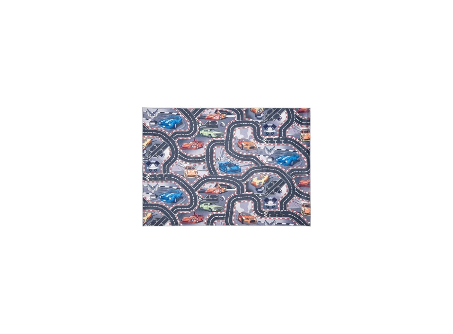 Dětský kusový koberec FLANNEL PRINTED - Auta