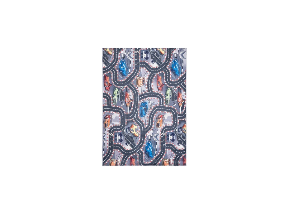 Dětský kusový koberec FLANNEL PRINTED - Auta