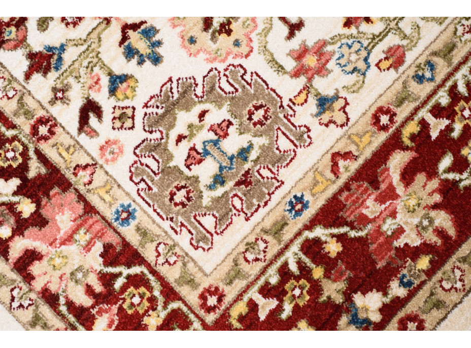 Kusový koberec RIVOLI Sivas - krémový/červený