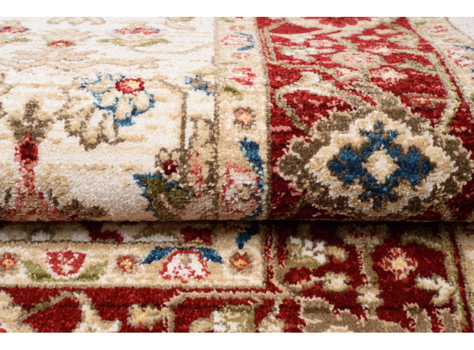 Kusový koberec RIVOLI Milas - krémový/červený