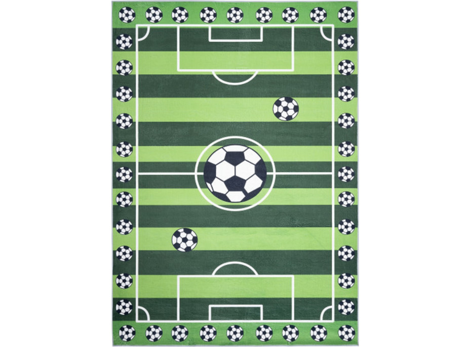 Dětský kusový koberec FLANNEL PRINTED - Fotbal