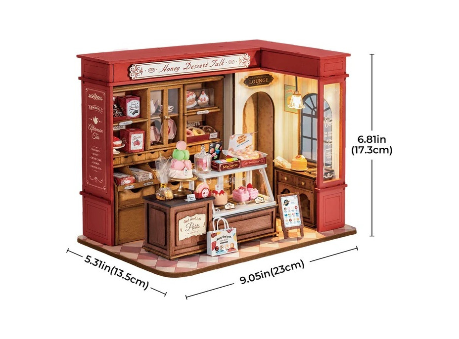 RoboTime Miniatura domečku Medová cukrárna