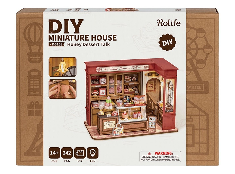 RoboTime Miniatura domečku Medová cukrárna