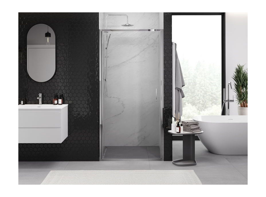 Sprchové dveře MEXEN EXO křídlové 95 cm - čiré - chromové - 817-095-000-01-00