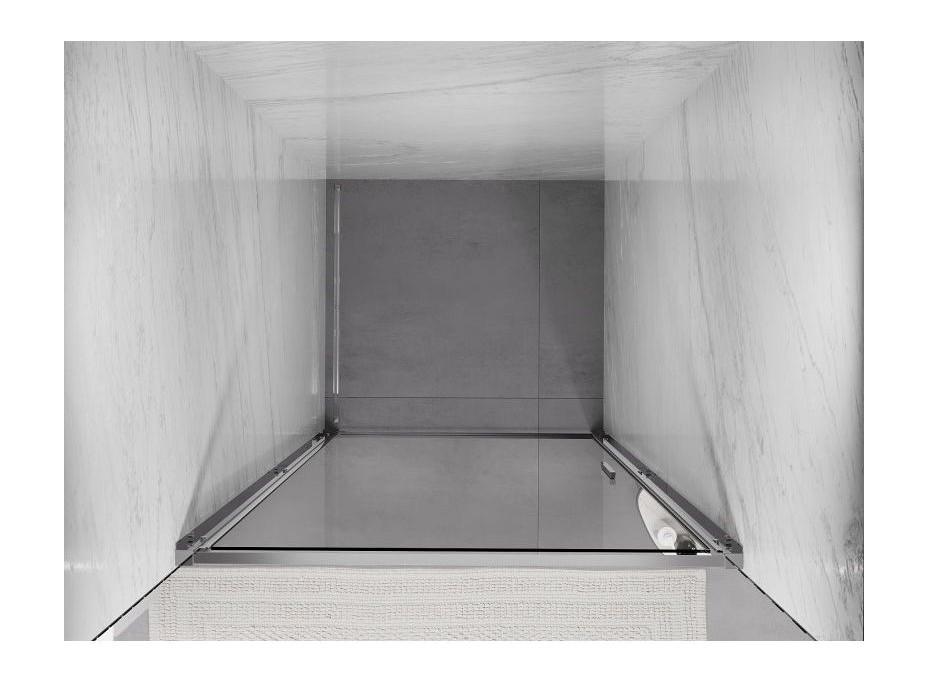 Sprchové dveře MEXEN EXO křídlové 65 cm - čiré - chromové - 817-065-000-01-00