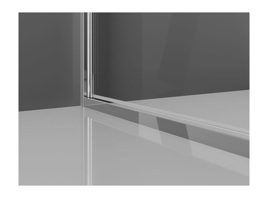Sprchové dveře MEXEN EXO křídlové 60 cm - čiré - chromové - 817-060-000-01-00