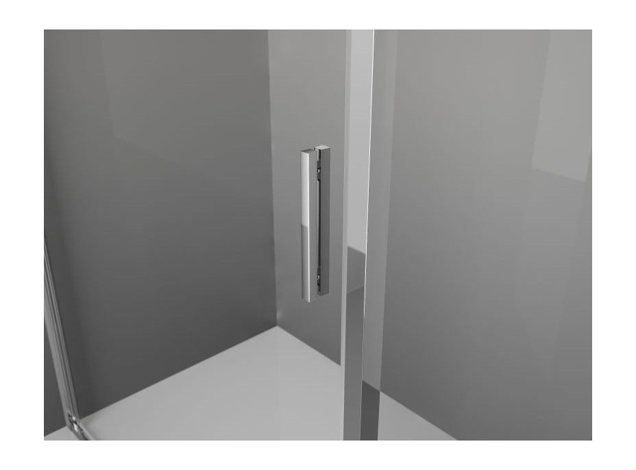 Sprchové dveře MEXEN EXO křídlové 65 cm - čiré - chromové - 817-065-000-01-00