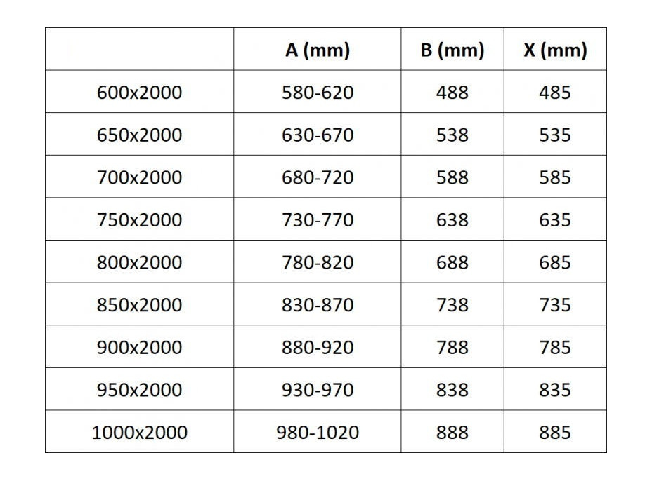 Sprchové dveře MEXEN EXO křídlové 95 cm - čiré - chromové - 817-095-000-01-00