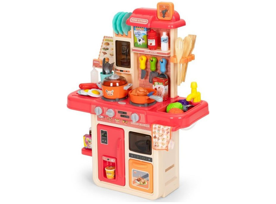 ECOTOYS Kuchyňka se zvuky a světly - růžová