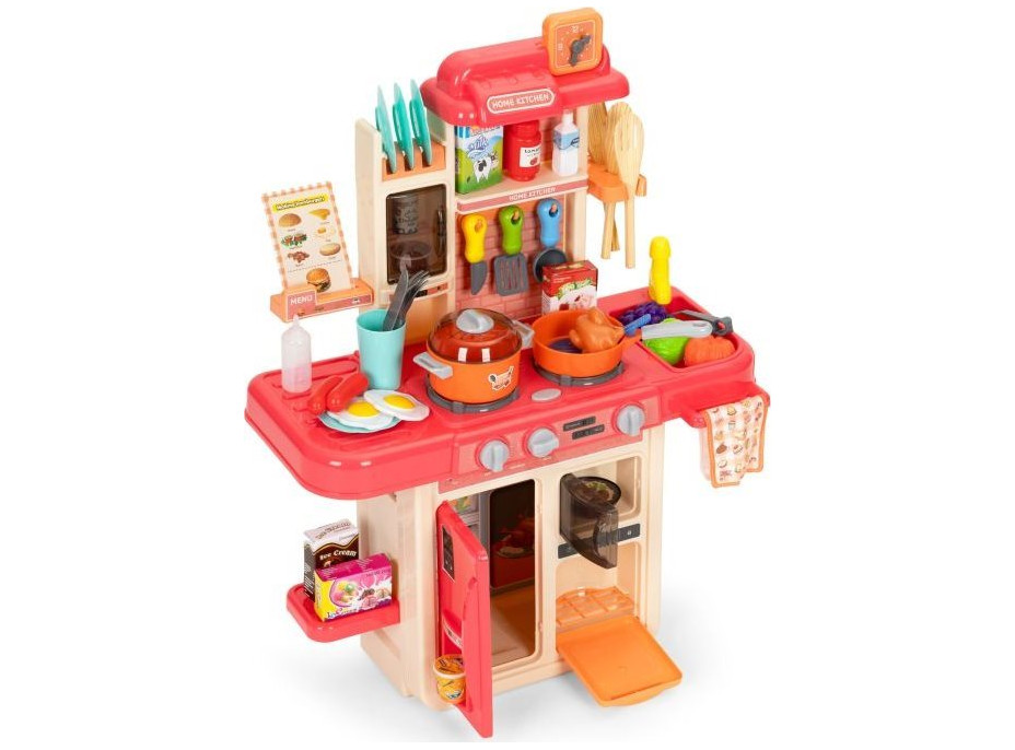 ECOTOYS Kuchyňka se zvuky a světly - růžová