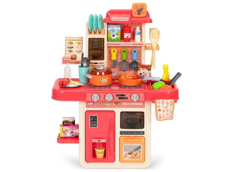 ECOTOYS Kuchyňka se zvuky a světly - růžová