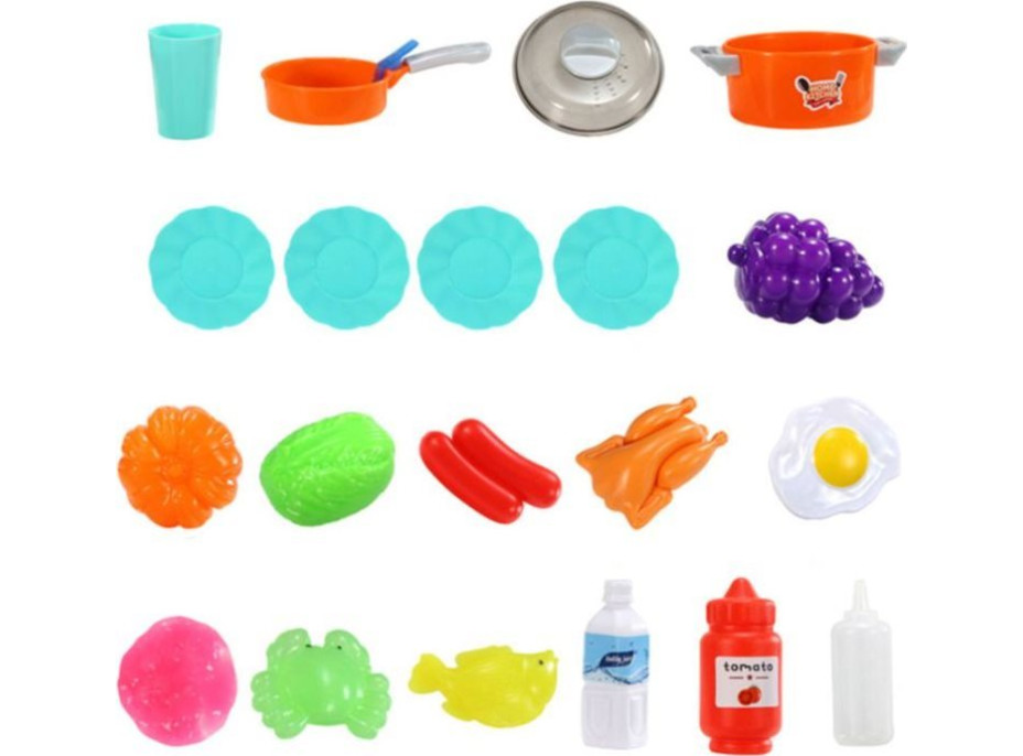 ECOTOYS Kuchyňka se zvuky a světly - růžová