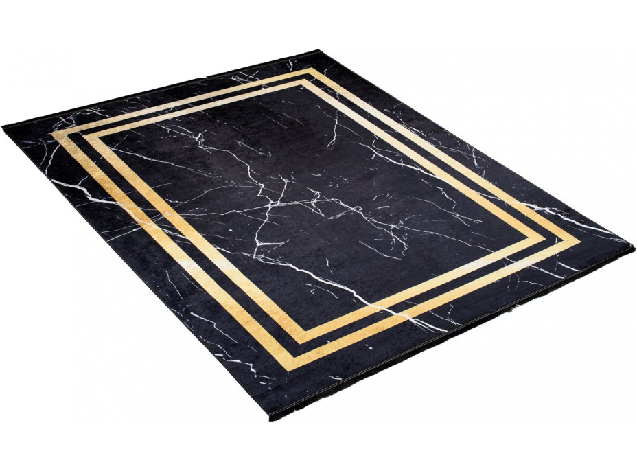 Kusový koberec TOSCANA Rim - černý/zlatý