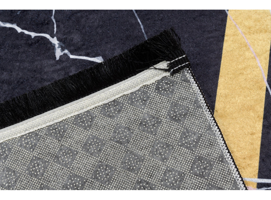 Kusový koberec TOSCANA Rim - černý/zlatý