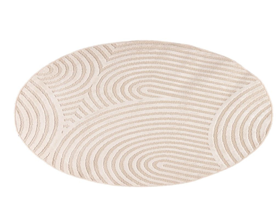 Kusový kulatý koberec MADISON Dunes - krémový/béžový