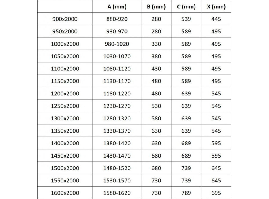 Sprchové dveře MEXEN EXO pivotové - dvoudílné - 155 cm - čiré - chromové - 819-155-000-01-00
