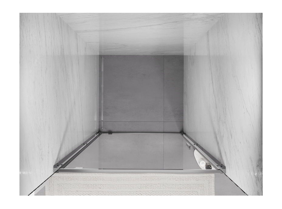 Sprchové dveře MEXEN EXO pivotové 95 cm - čiré - chromové - 8181-095-000-01-00