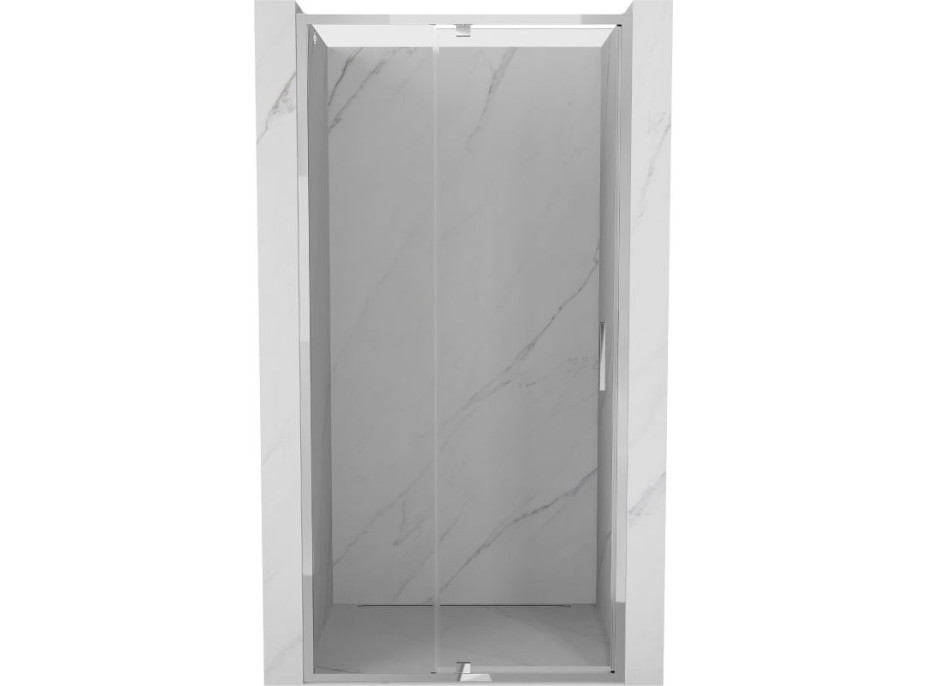Sprchové dveře MEXEN EXO pivotové - dvoudílné - 100 cm - čiré - chromové - 819-100-000-01-00