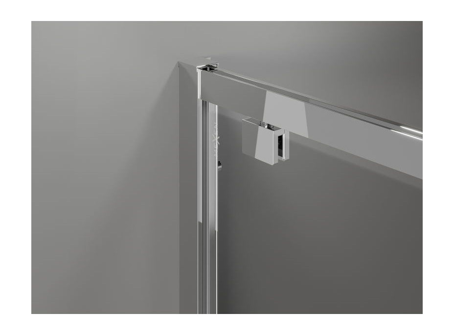 Sprchové dveře MEXEN EXO pivotové 85 cm - čiré - chromové - 8181-085-000-01-00