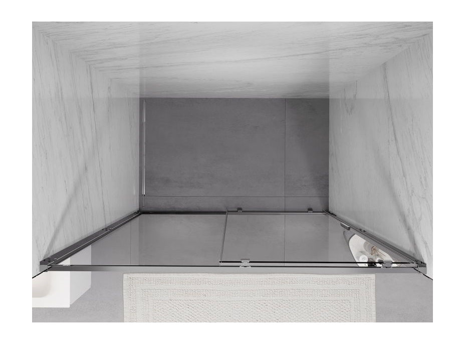 Sprchové dveře MEXEN EXO posuvné 130 cm - čiré - chromové - 8151-130-000-01-00