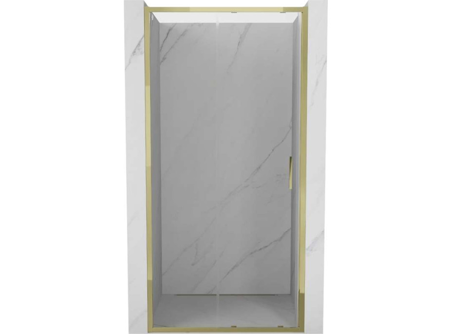Sprchové dveře MEXEN EXO posuvné 110 cm - čiré - zlaté - 8151-110-000-50-00