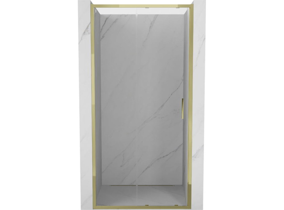 Sprchové dveře MEXEN EXO posuvné 95 cm - čiré - zlaté - 8151-095-000-50-00