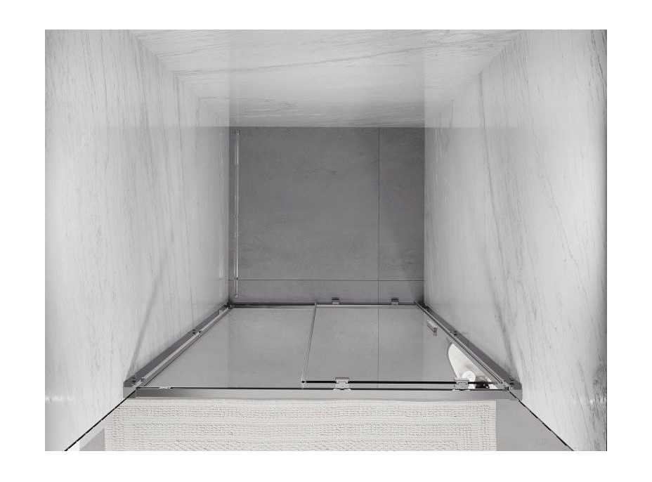 Sprchové dveře MEXEN EXO posuvné 110 cm - čiré - chromové - 8151-110-000-01-00