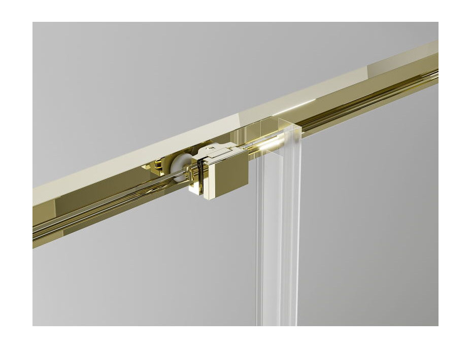 Sprchové dveře MEXEN EXO posuvné 115 cm - čiré - zlaté - 8151-115-000-50-00