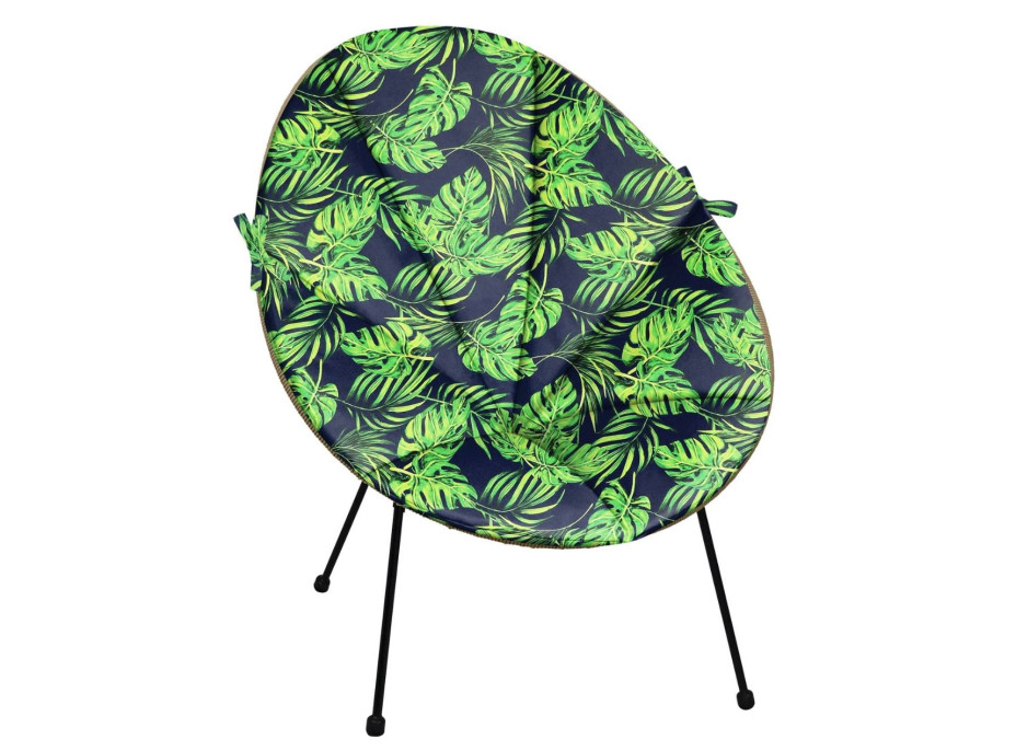 Voděodolný podsedák do zahradního křesla ACAPULCO 91x72 cm - Monstera