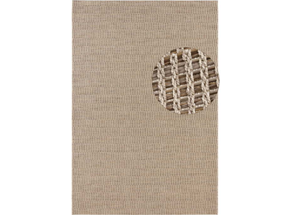 Kusový koberec Brave 103610 Natural Brown z kolekce Elle – na ven i na doma