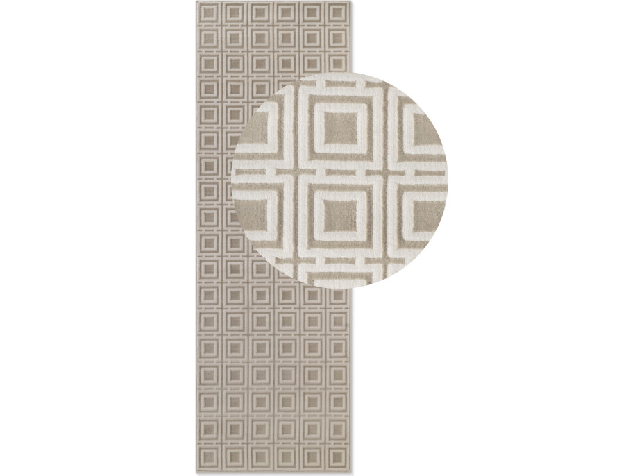 Běhoun Perles 106191 Cream z kolekce Elle